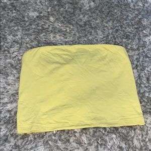 Yellow tube top